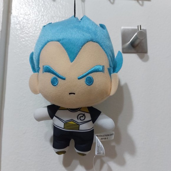 DRAGON BALL SUPER 8 INCH SUPER CUTE BUT ANGRY BOY CHARACTER PLUSH ANIME - Picture 1 of 10